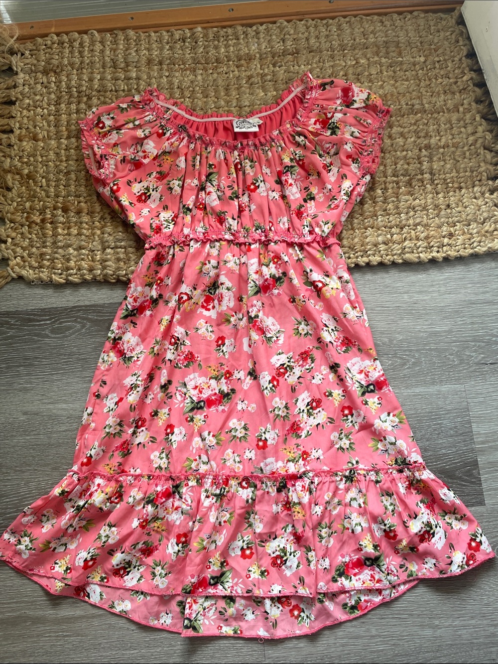Cowgirl Justice Floral Pink Juniors' Dress
